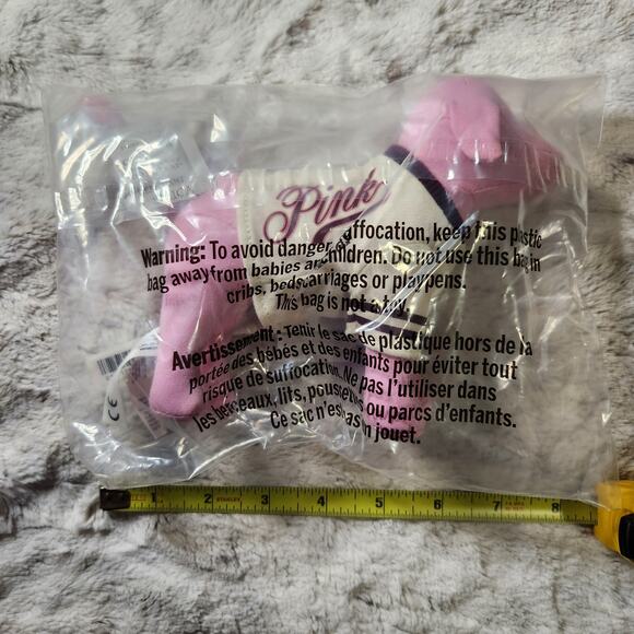 NEW Victoria's Secret PINK Fleece SHERPA Blanket and Pink Dog Plush VS 2025 - Picture 5 of 5